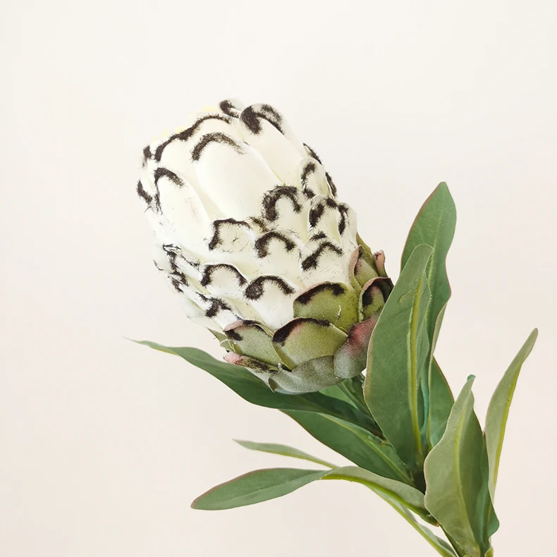 Artificial protea cynaroides tropical silk flower faux king protea flower