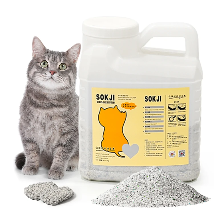Muawu Factory Price 2024 New Product natural raw ore crushed sand Efficient Deodorant Cat Litter Wholesale Bentonite Cat Sand