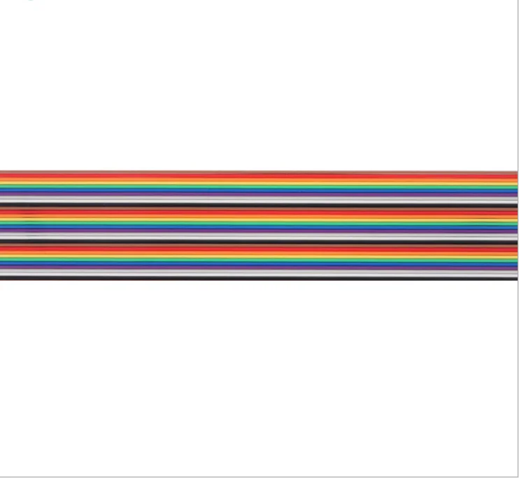 Customized Pitch 0.635mm/1.0mm/1.25mm/2.54mm FFC color Ribbon Cable