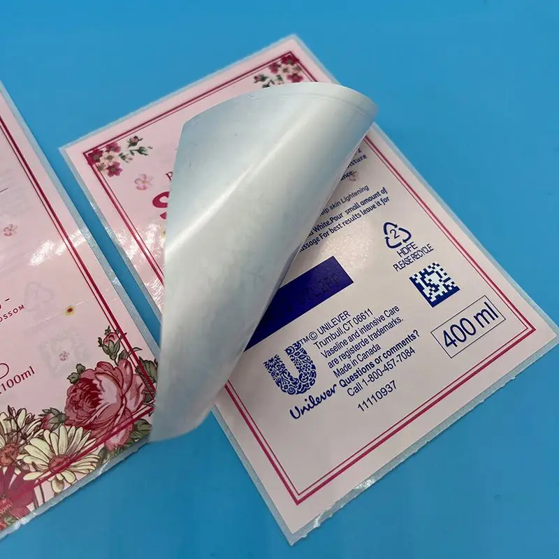 px0819 Wholesale Custom Multi Layer Fold Logistic Double sided Label Sticker
