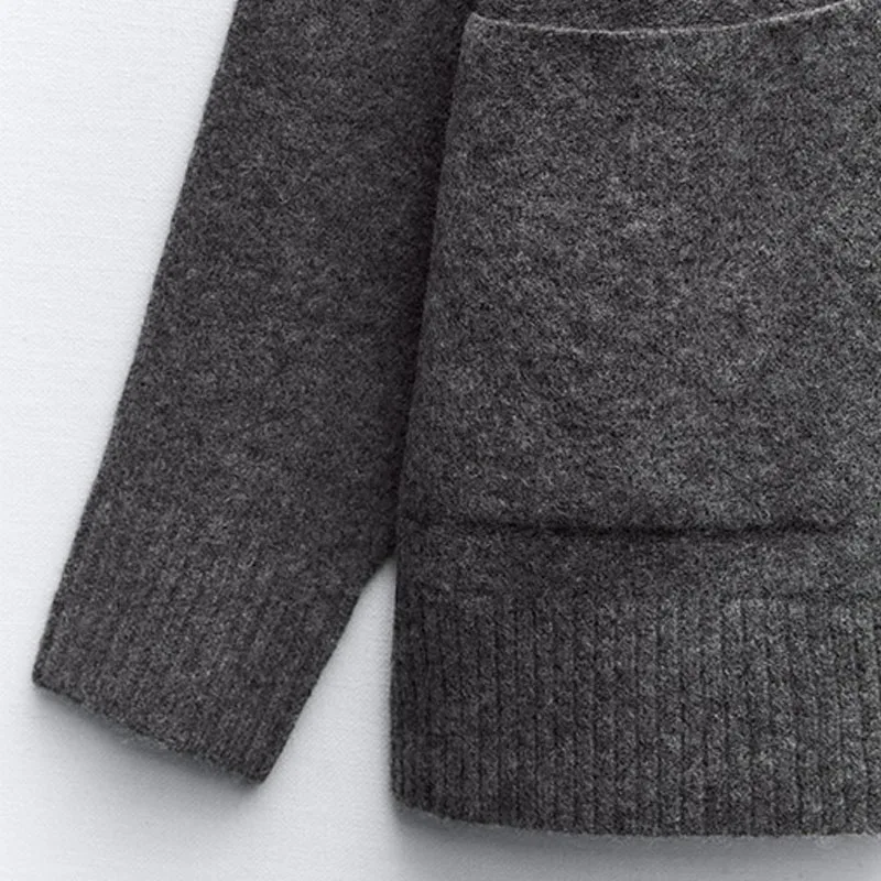 Manufacturer wool knit sweater long sleeve cashmere sweater tops merino wool blend pullover sweater for women