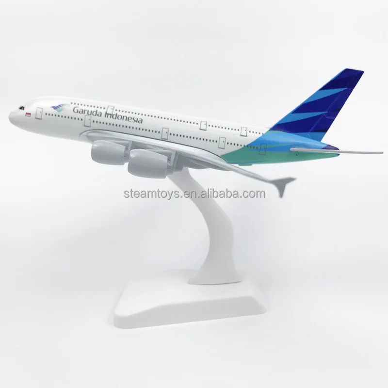1:300 20CM Metal Airplane Model A380 Garuda Indonesia Aircraft Models Airlines Company Flight Gift Accept OEM