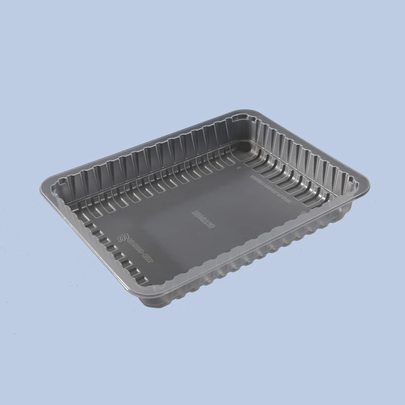 High barrier plastic PA/EVOH/PE film food tray for meat sausage