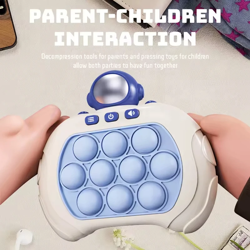 Speed Push Game Toys Memory Exercise Gaming Console Toys Playing Squeezing Speed Pass Machine For Parents-Kids Interaction