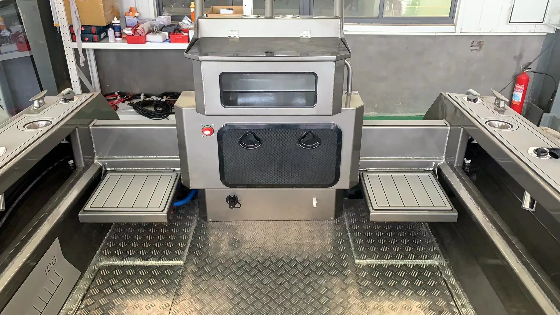 24ft leisure boat aluminum fishing boat all welded fishing boat for sale