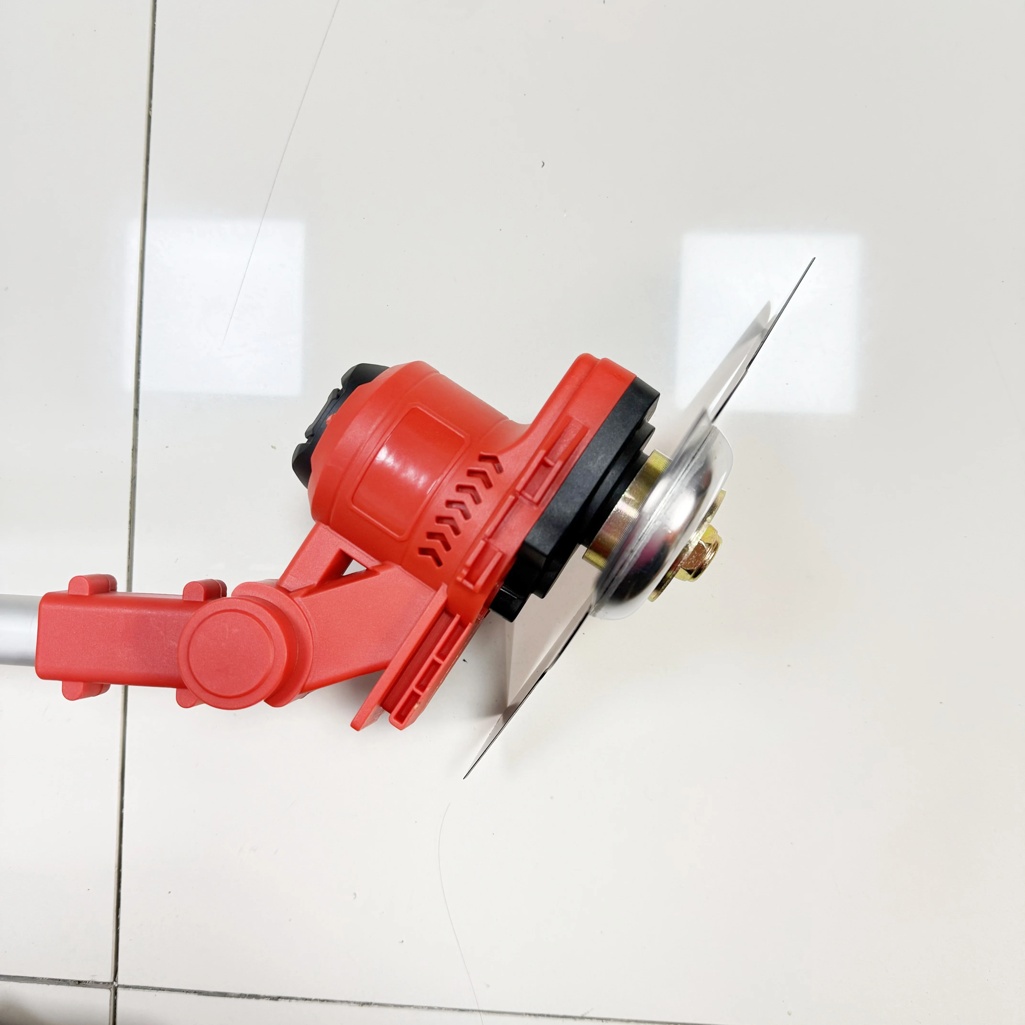 9 inch Cordless brush cutters with full copper motor aluminum alloy telescopic pole garden mower battery powered grass trimmer