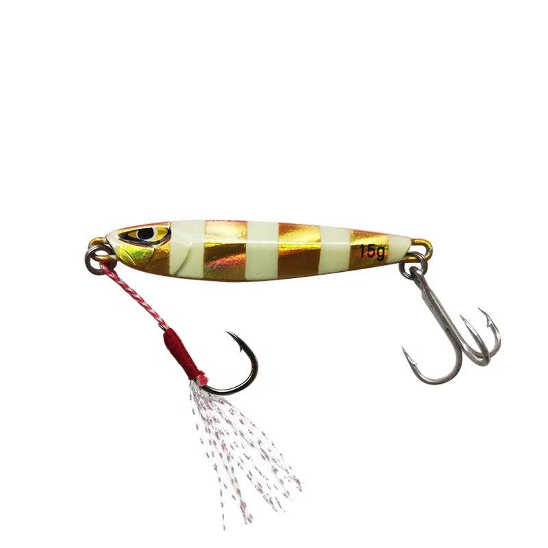 LUTAC 15g/20g/30g/40g/60g Bait Jig Metal Hard Fishing Lure  Fast Jigging Fishing Lure With Hook