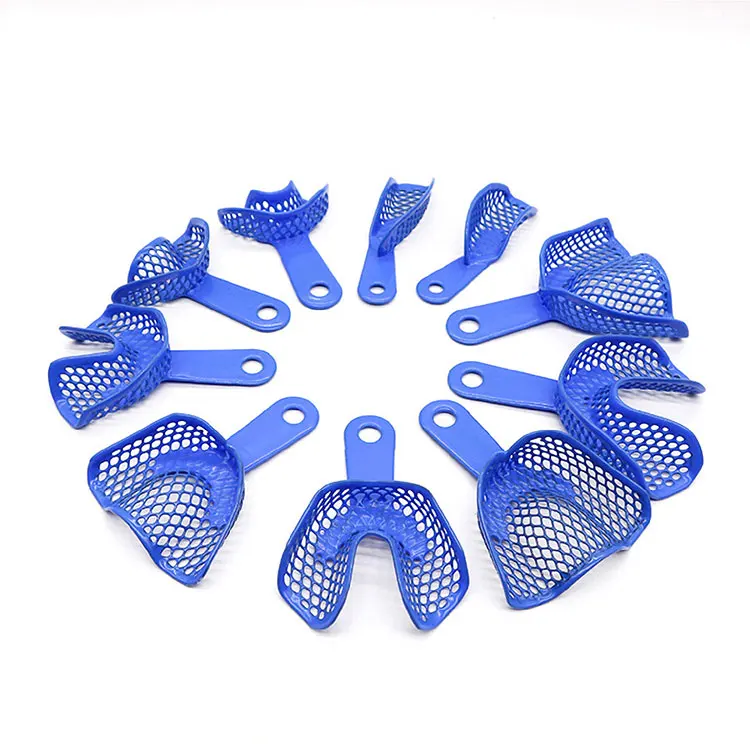 Wholesale Dental Steel Plastic Autoclave Impression Tray Custom Private Logo Silicone Teeth Mold Kit Clinic Hospital Use