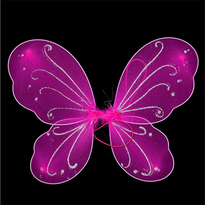 Wholesale New Large Butterfly Wings Kids Halloween Fairy Wings Masquerade Ball Angel Show Cartoon Graduation Ramadan New Year