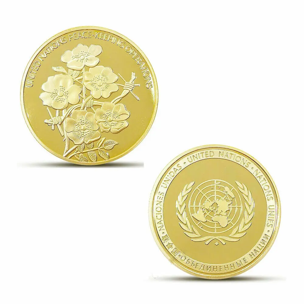 Индивидуальная литая мягкая эмаль UN medals150 мм с держателем дисплея