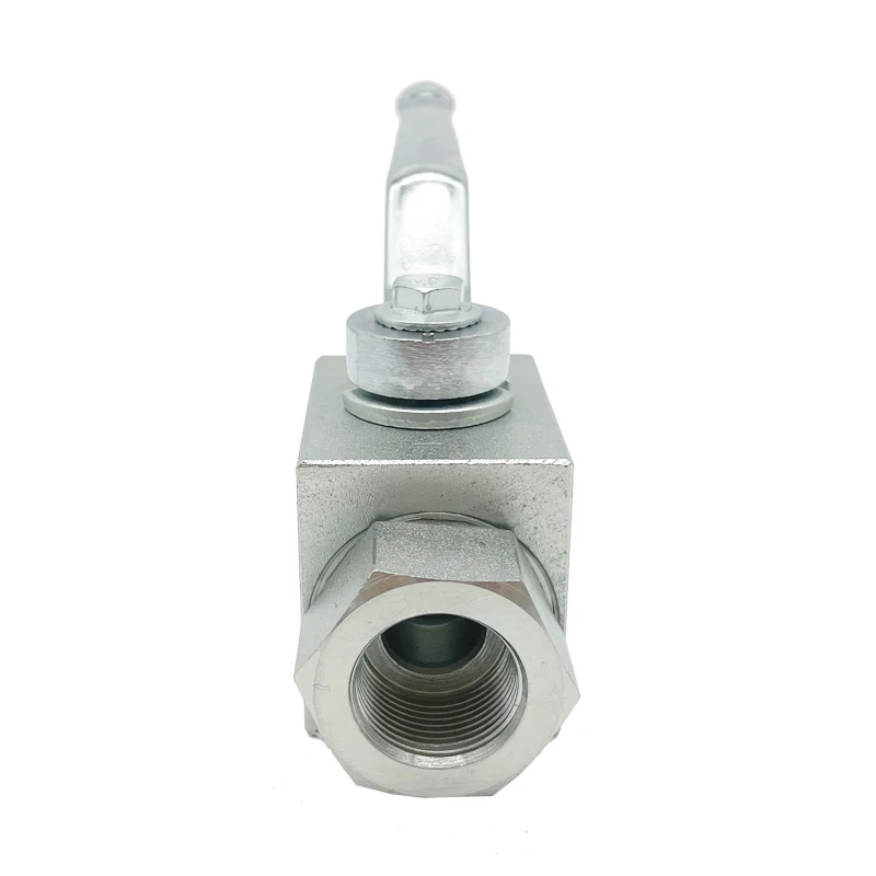 HONGGE 2 Way Straight YJZQ-J15N SS Industrial Female Thread Hydraulic High Pressure Ball Valves  1/2 Inch