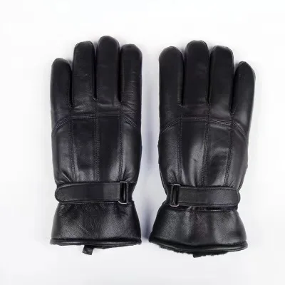 Sheepskin snow gloves cold weather winter gloves