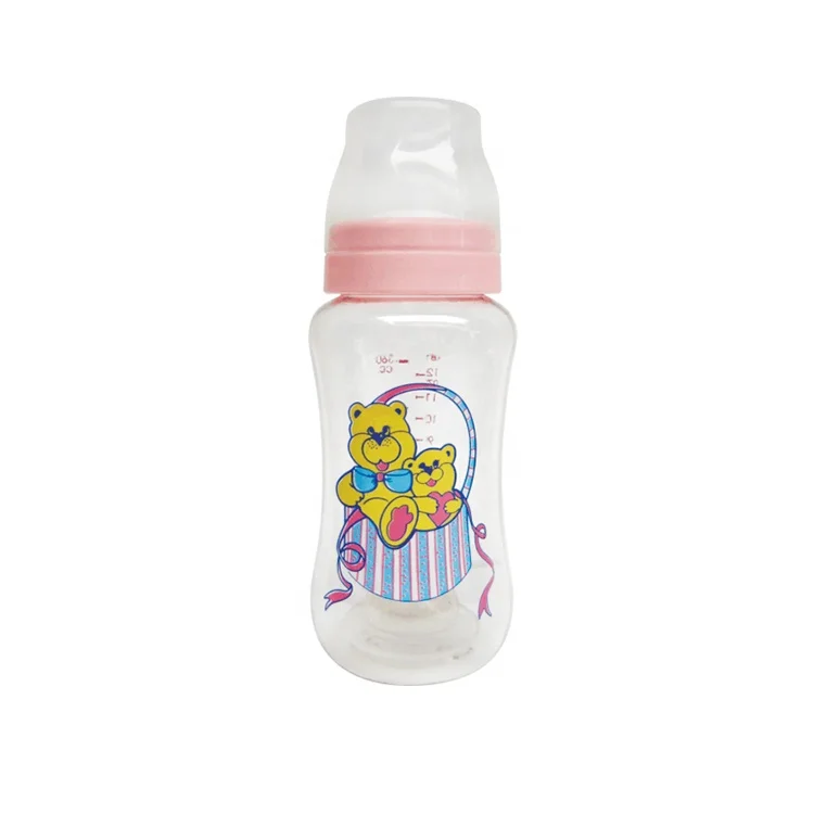 
High quality wide neck PC baby feeding milk bottle baby milk bottle 2020 with silicone nipple 