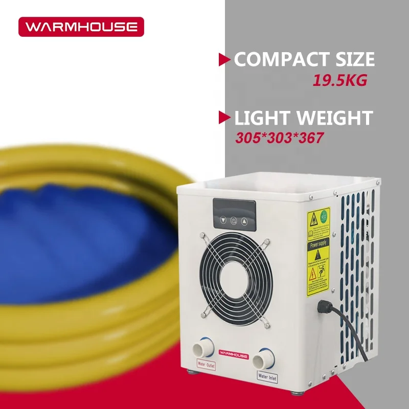 WarmHouse Wholesale Metal Swimming Pool Heat Pump 60Hz 50Hz R32 R410A Mini Small Pool Heater