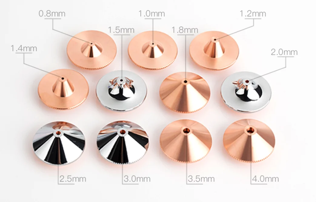 Wholesale double layer 28*15 laser consumables fiber laser copper nozzles