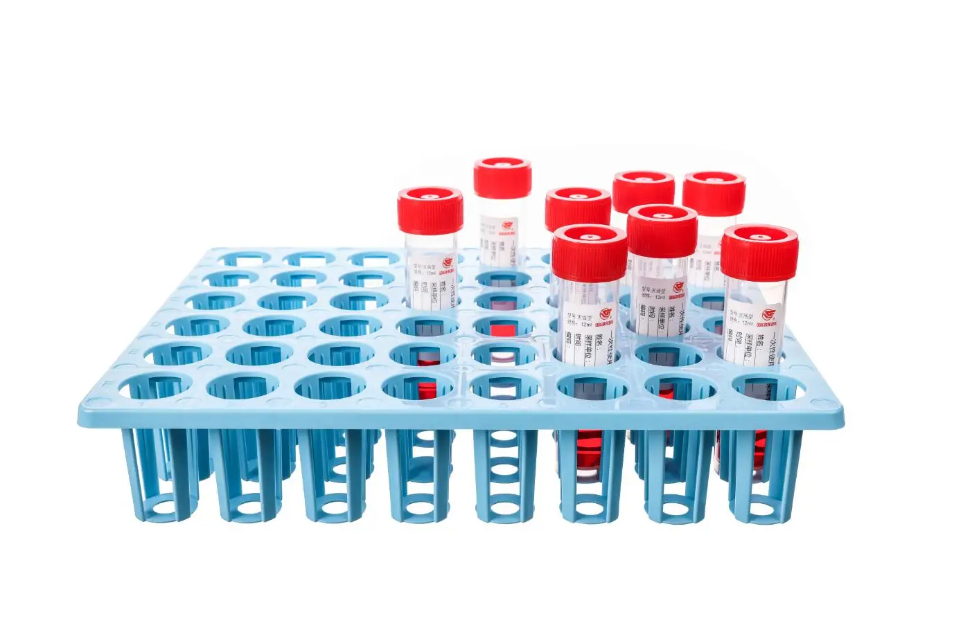 Laboratory pp plastic 48 wells holes 18mm cryo vtm PCR test tubes rack holder