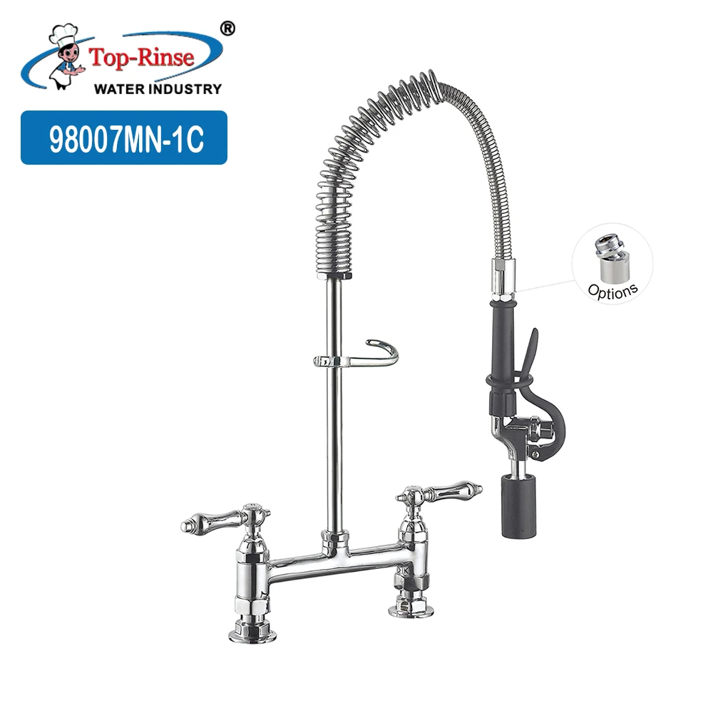 98007MN-1C Mini Deck Mounted CE Approved Pre Rinse Unit Faucet Kitchen Mixer Tap For Commercial Catering Equipment