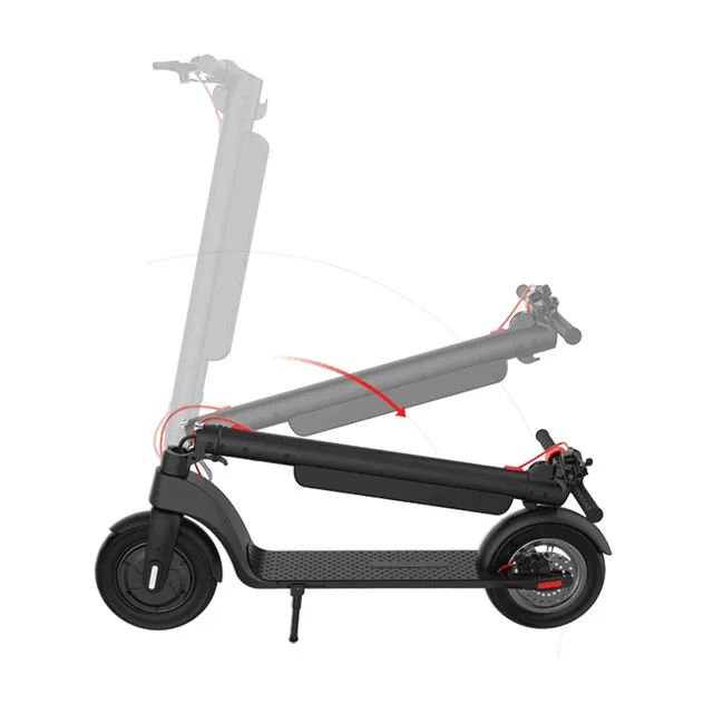 
high quality 45Km 100Kg 36V 10Ah folding LCD display LED light X8 waterproof mobility electric scooter for adult 