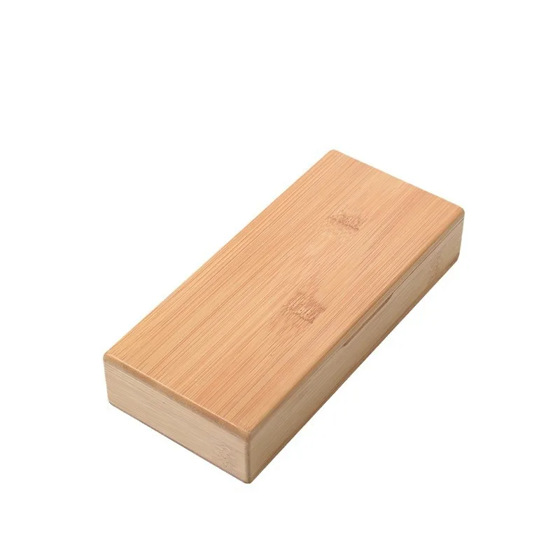 Bamboo Wood Square Magnetic Cigar Box Solid Walnut Lacquer for Jewelry Storage and Gift Presentation
