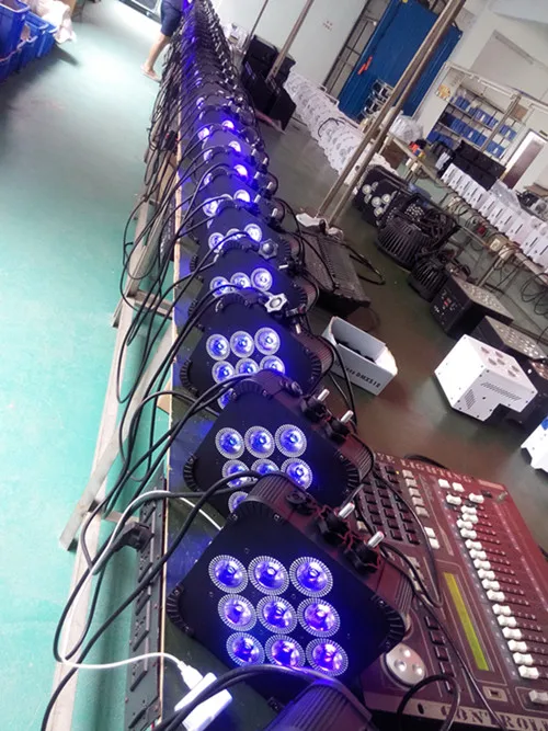 Беспроводной DMX wifibattery приведенная в действие перезаряжаемые 9 шт х 18 Вт RGBWA + УФ 6 1 LED Par горшок лампы