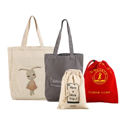 Eco Cotton Canvas Tote Bag With Custom Logo