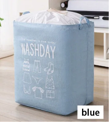100l Giant Capacity Cotton Linen Drawstring Bedroom Laundry Wardrobe Organizer Closet Storage Bag