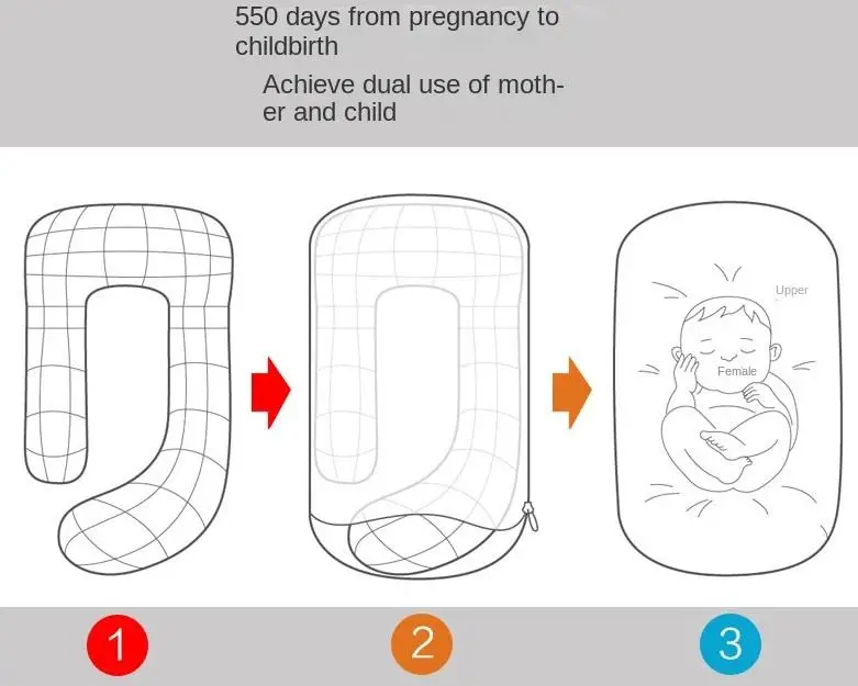 High Quality Pregnancy New Knitted Tech Fabric Air Layer Adjustable Nursing U G H J Maternity Pillow For Pregnant Women