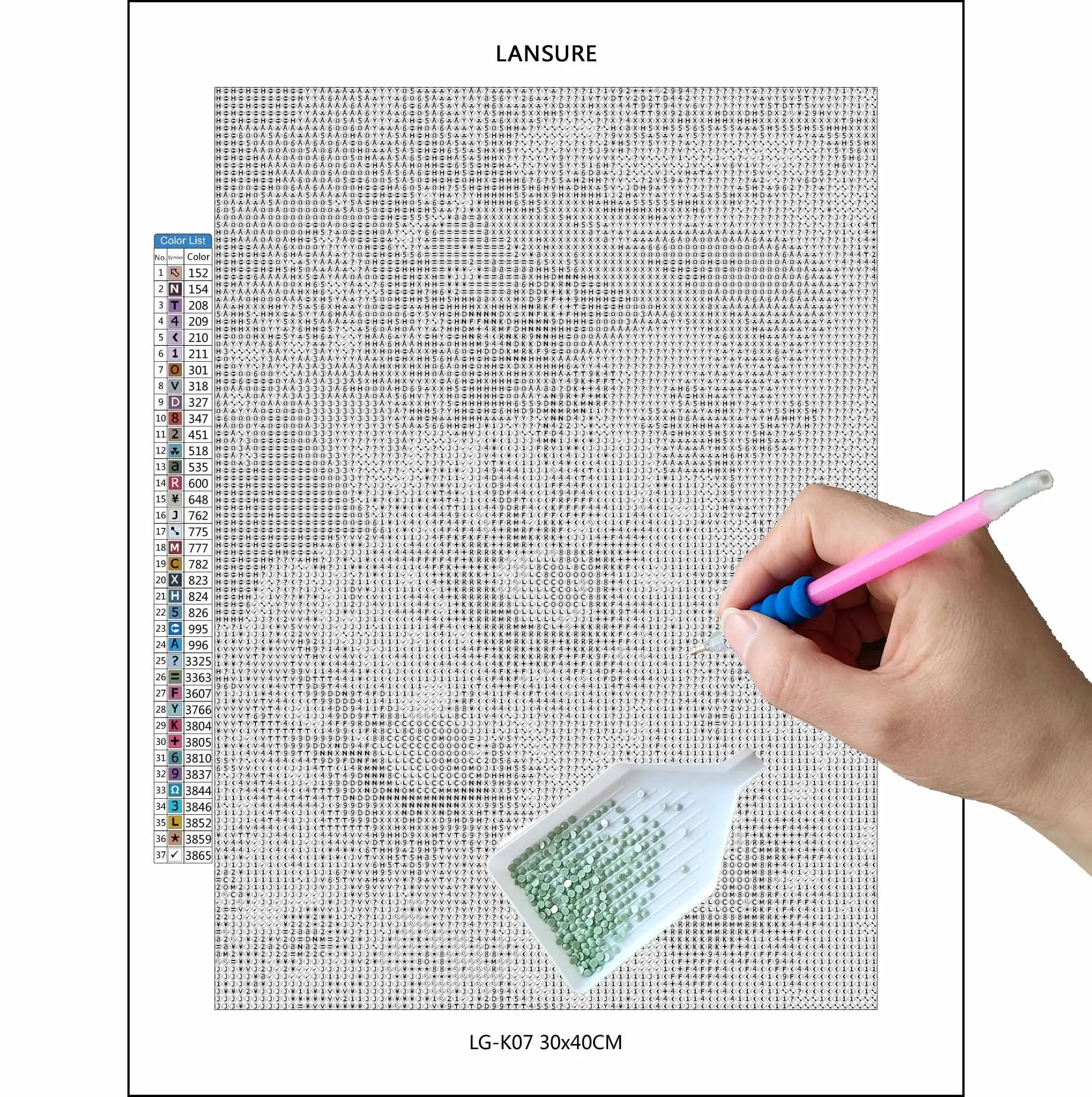 LS 5D DIY Diamond Painting Kit Round Full Drill mystery Diamond Rhinestone Embroidery Kits Diamond Art Wall Decor