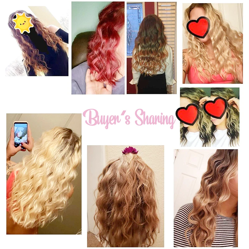 Home use private label three barrel ceramic Ionic big wave curler automatic LCD pink hair waver hair curler