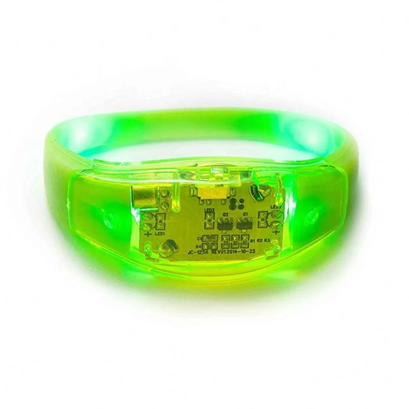 Hot Sale Color Bar Wedding Concert Sound Activation Music Control Led Bracelet