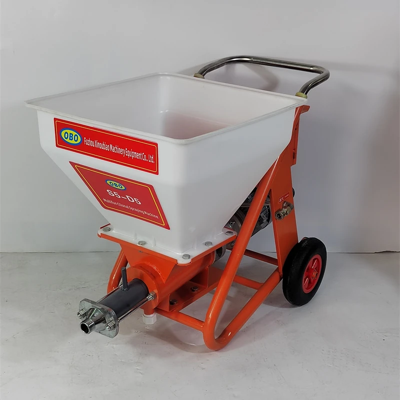 OBO S5-D5 Plaster Spraying machinery 2024 Hot selling Factory direct sale small Portable Electric Cement Mortar Spray Machine