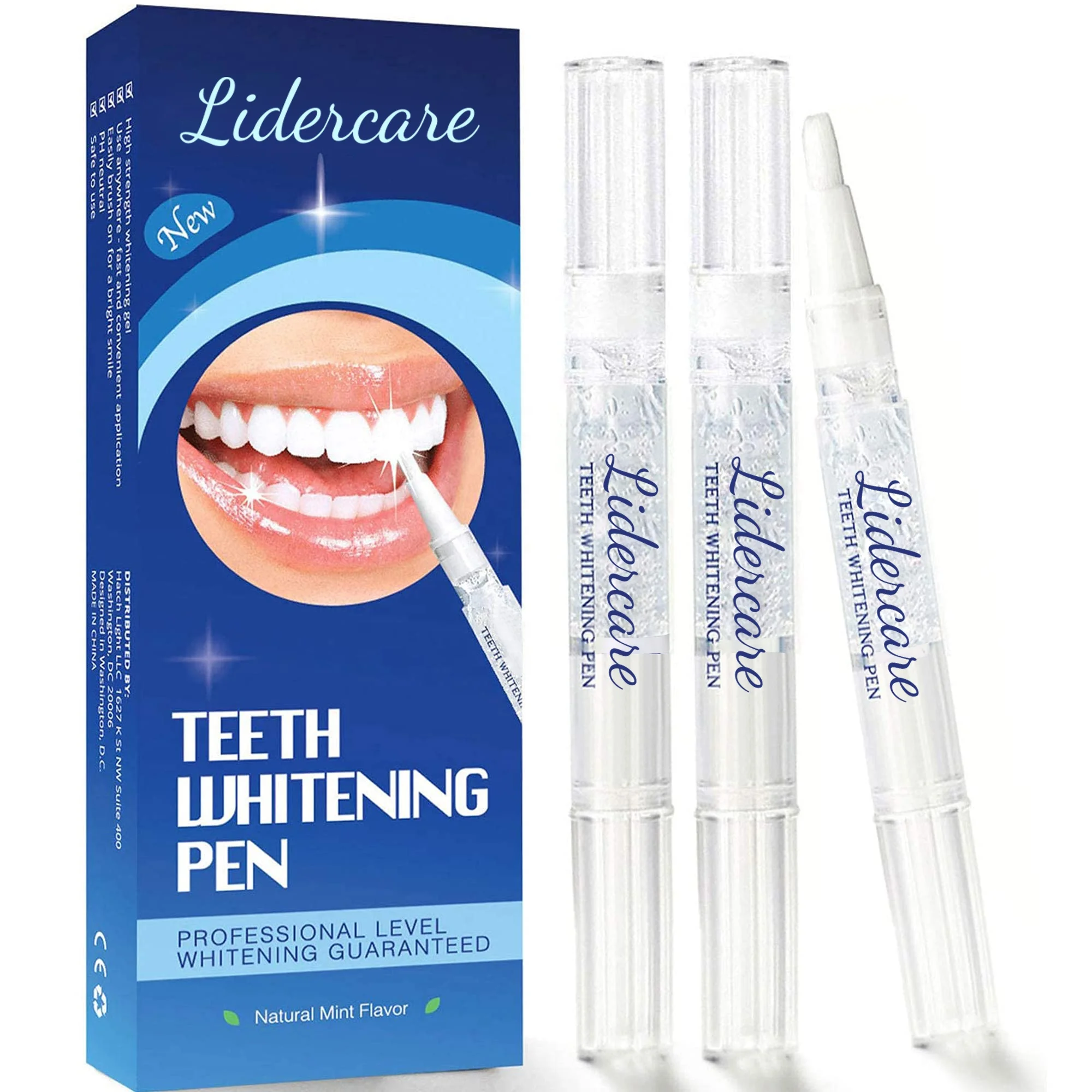 Whitening pen for teeth Lidercare professional dental care teeth whitening pen kit with cheap price private logo