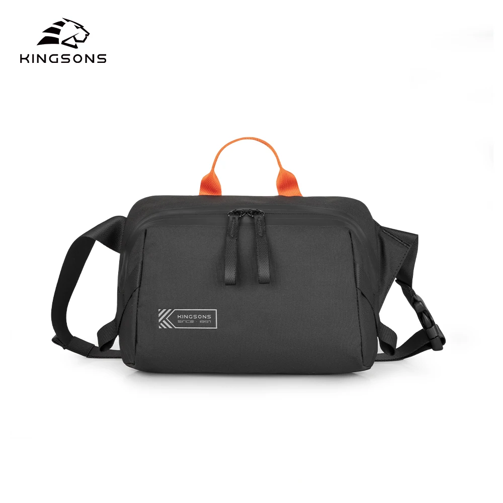 Kingsons new waterproof light weight sling crossbody men back bag for travel commute smartphone pocket wallet key tablet storage