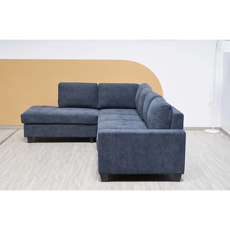 Wholesale High Quality Best Sell Living Room L Shaped Sofa Set Sectional Corner Modern Style  Sofa For Sale