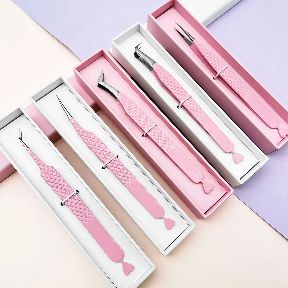 Fiber Tips Lash Tweezers Comfortable Feeling Vetus Volume Eyelash Tweezer for eyelash extension