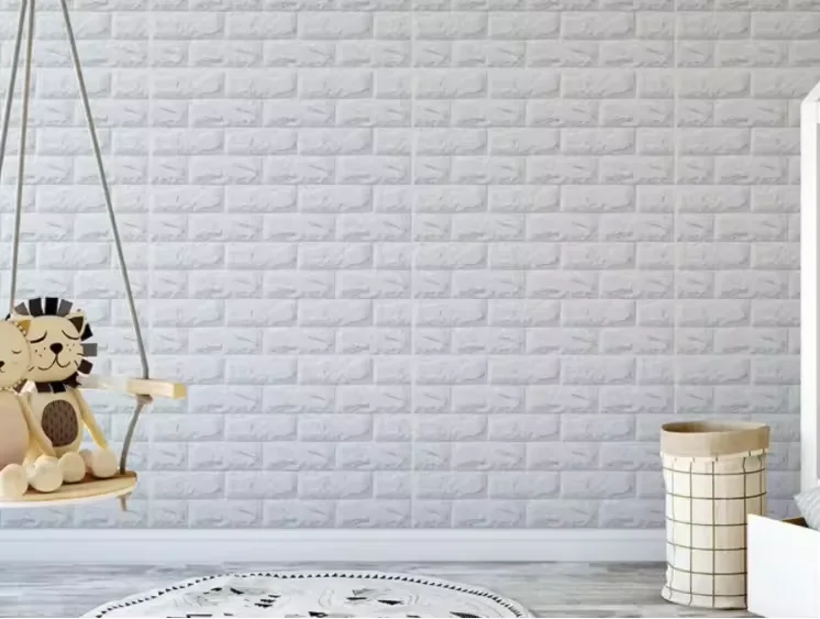 2024 New Arrival Self Adhesive Roll Package Home Decorative 3d Foam Wallpapers 3d Wall Panel 3d Brick Wallpaper