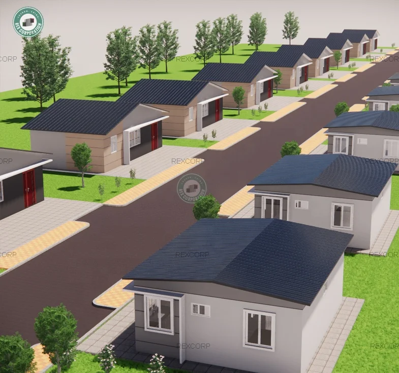 64sqm 3 Bed Modular Container Villa with Kitchen Fast Built Prefabricated Home Low Cost Prefab House in Cagayan