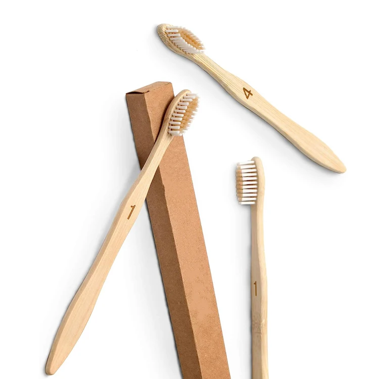 Factory Direct Sales Custom Biodegradable Eco Natural Organic Nano Bristle Bamboo Toothbrush For Adult Kid With Case