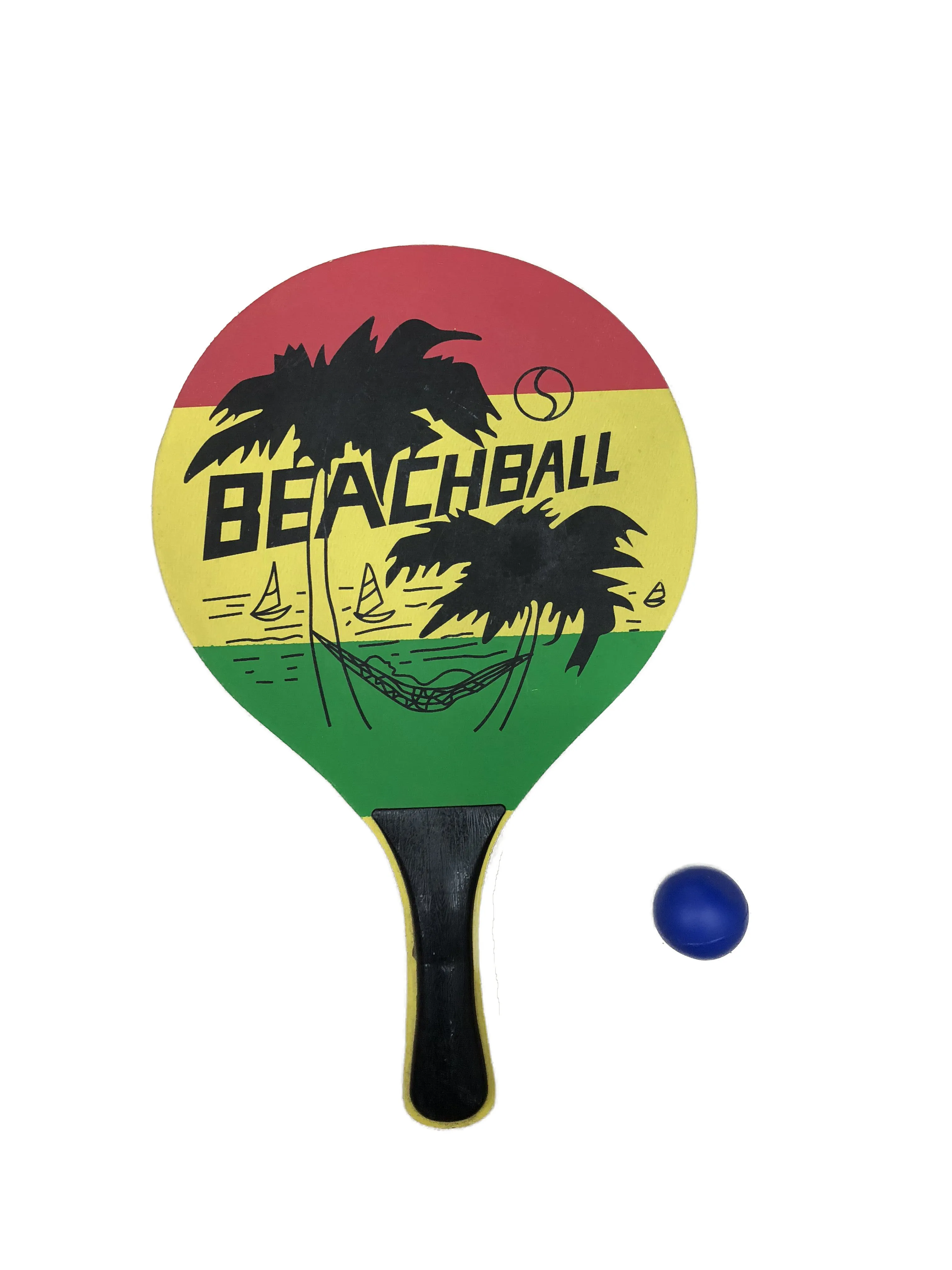 Wholesale Price Customized Wooden Beach Tennis Racket Beach Paddle Training Outdoor Sports For Kids