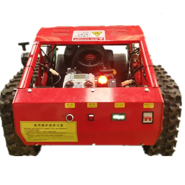 Powered by Gasoline Engine 16HP 22HP Professional Robotic 0 Turn ATV Lawn Mower Engineering Rubber Crawler Remote Control Mowers