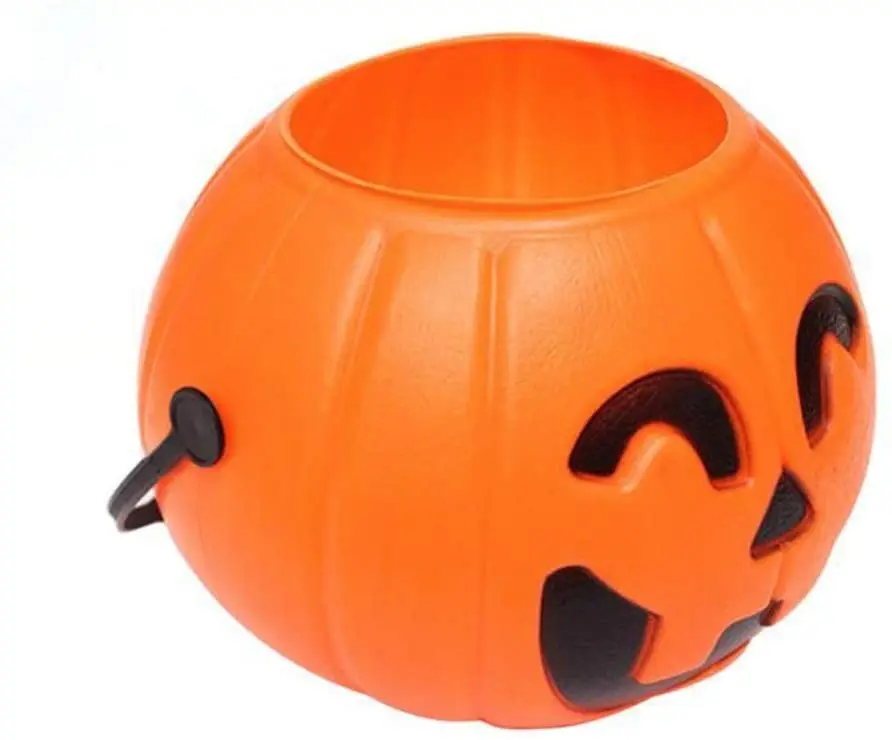 Mini Halloween Portable Pumpkin Bucket 12PCS 2.5 inches Small Candy Buckets for Children Trick or Treat