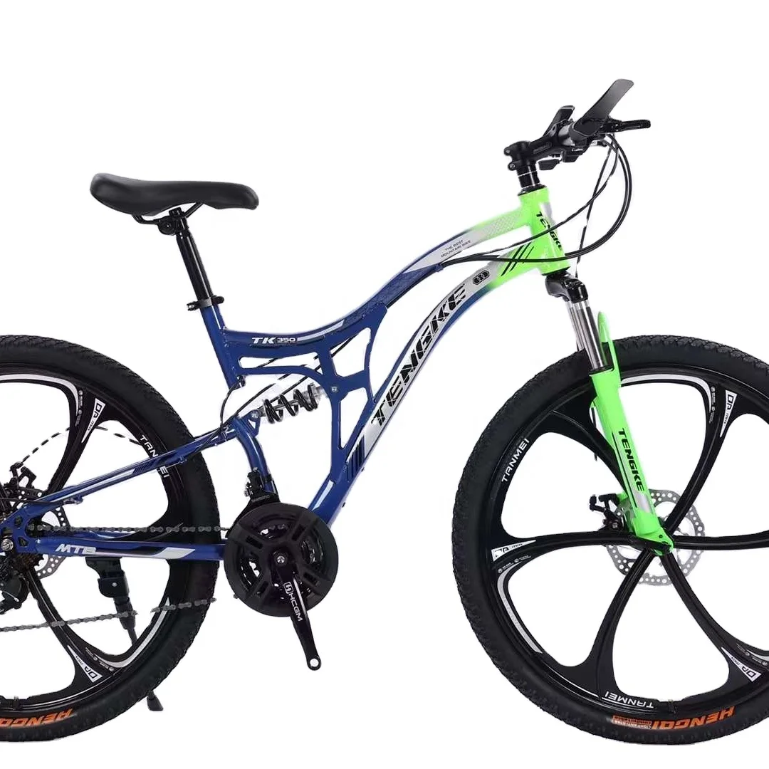 full suspension shocking proof frame bicycle mountain bike with shock spring