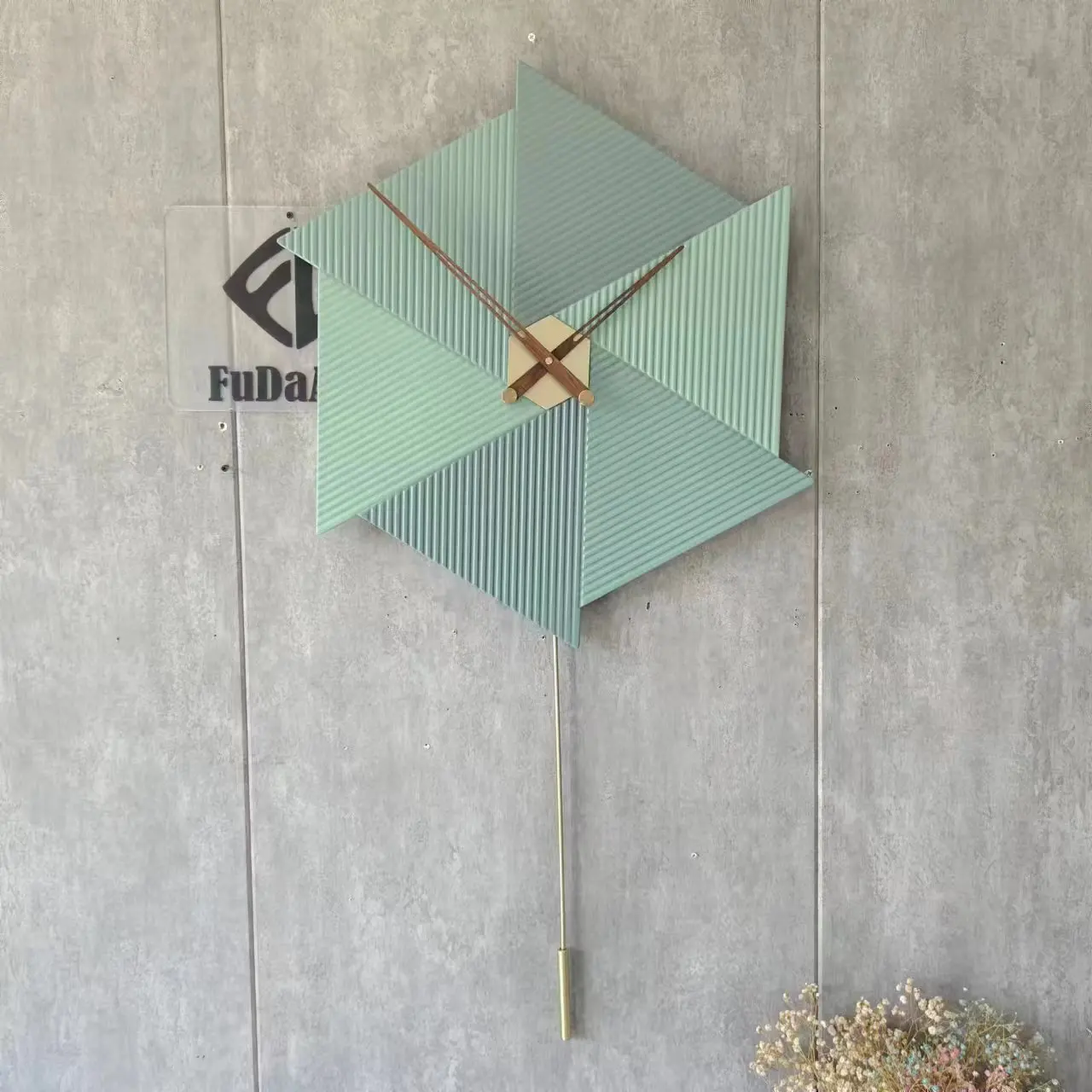 100X51cm Personality fashion creative network red atmosphere Nordic living room hotel gallery light luxury decorative wall clock