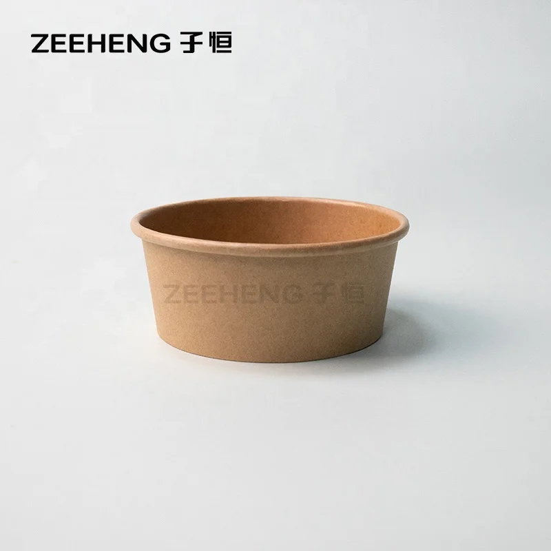 Compostable 120ml paper sauce cup 4oz paper portion cups with flat lid