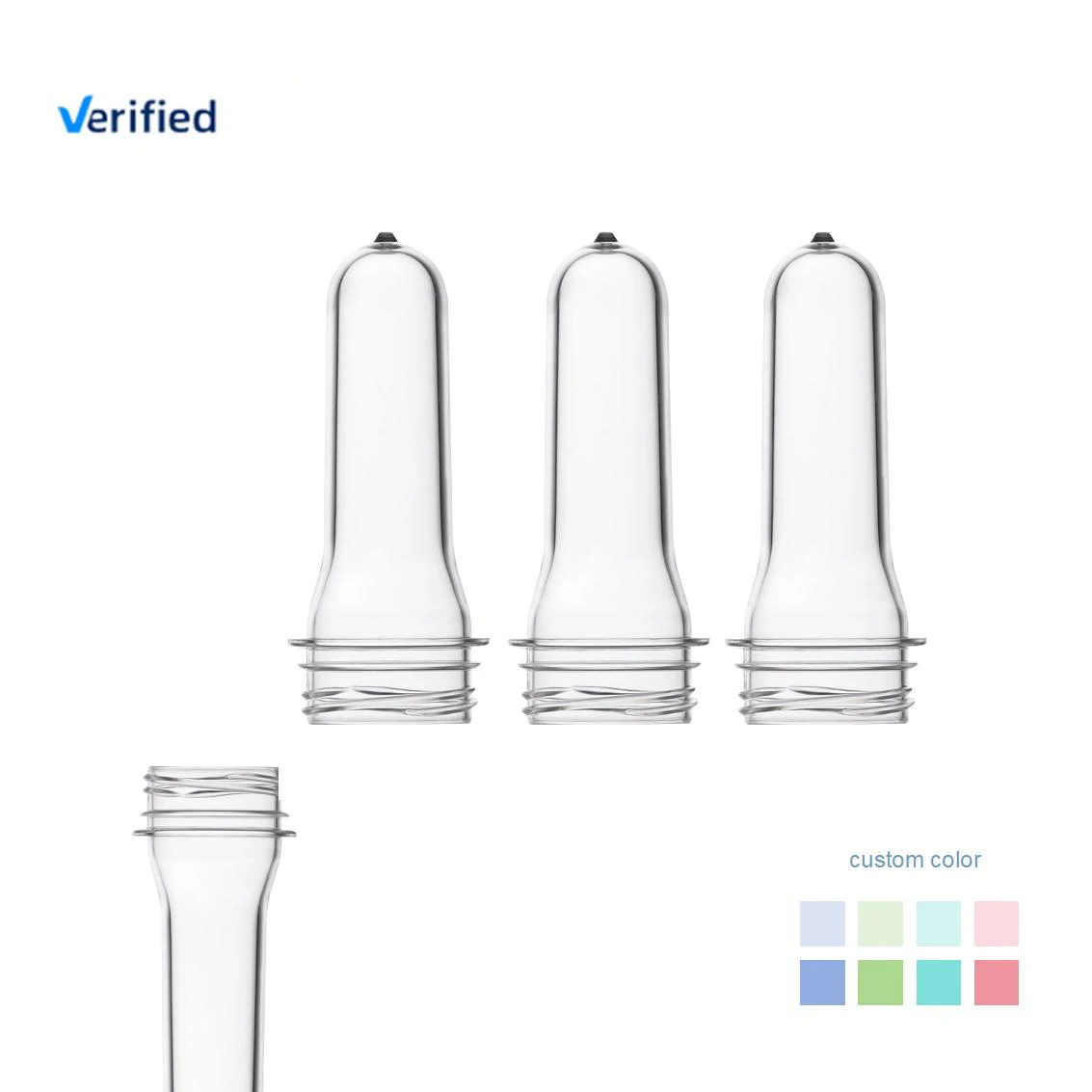 New Customized Green Blue Purple Pet Preforms 30mm Pet Preform For Water Bottle