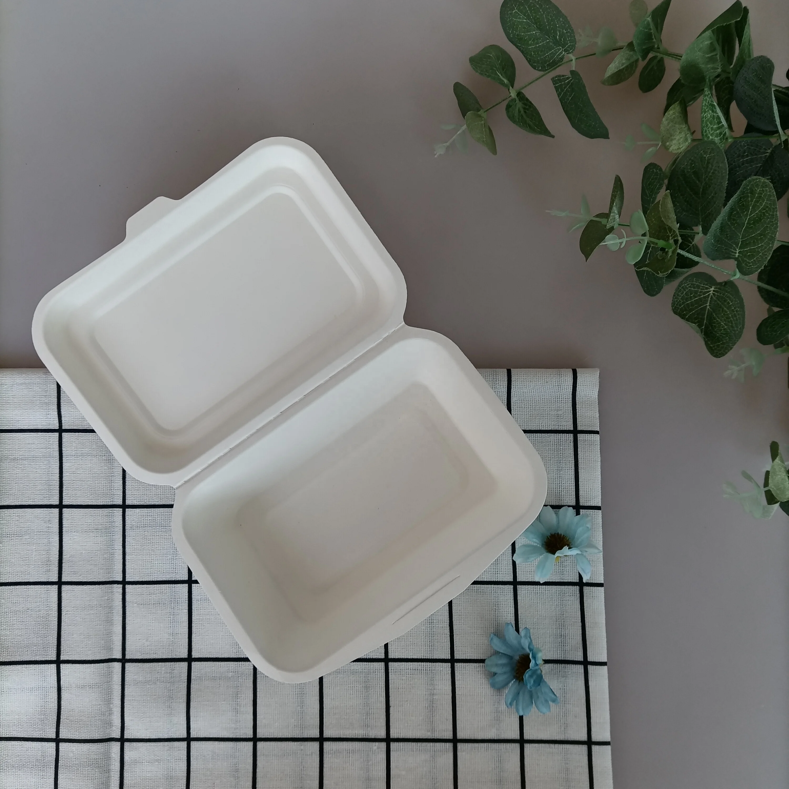 Одноразовая посуда из биоразлагаемого волокна из пшеничной соломы