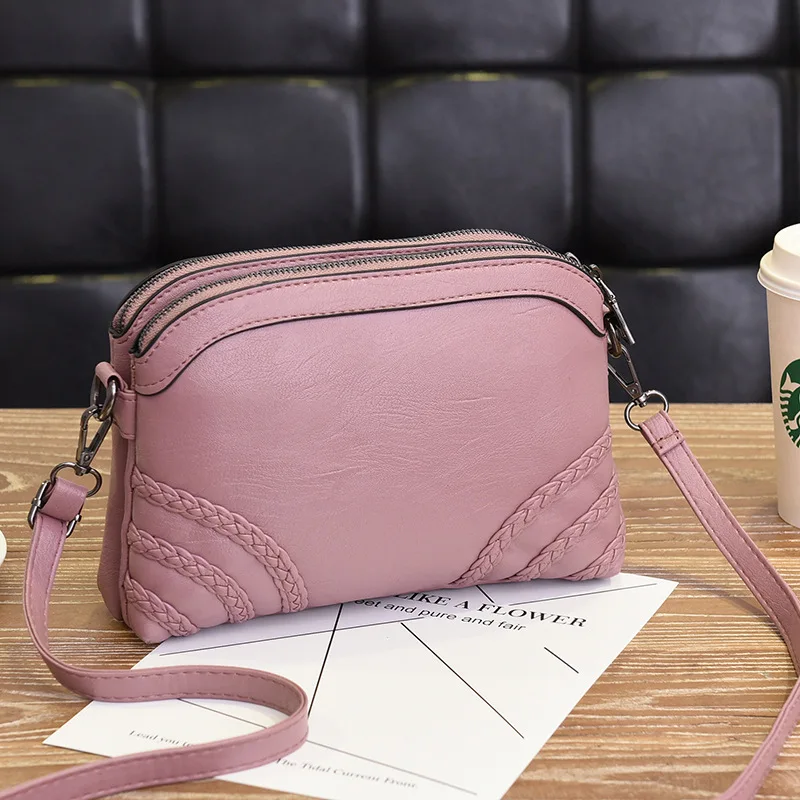 Promotional Cheap Ladi Omuz Cantasi Soft Black Bags Women Shoulder Bags Women Leather