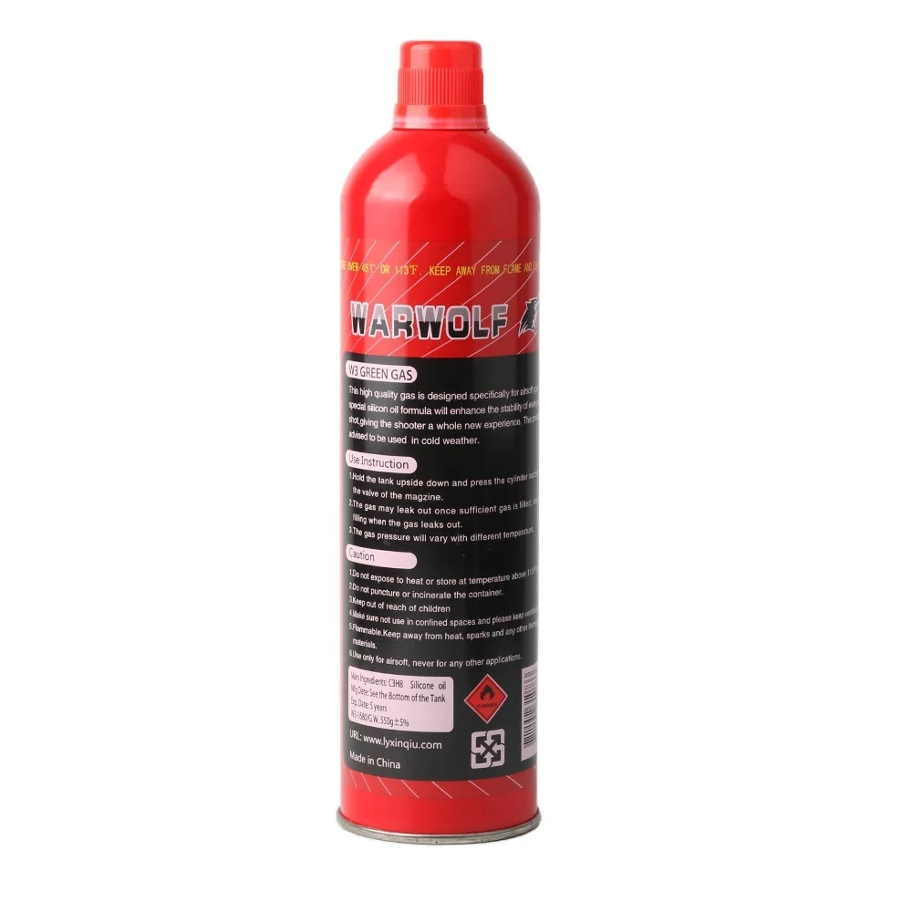 WARWOLF BRAND PREVENTS RUST/CFC Free High performance Airsoft Green Gas