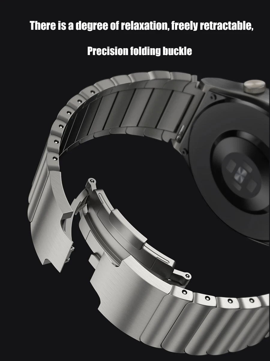 Luxury Stainless Steel Watch Band 22mm for Huawei GT2 GT3 Pro 46mm Sport Bracelet for Samsung Gear S3 Watch 3 Metal Wrist Strap