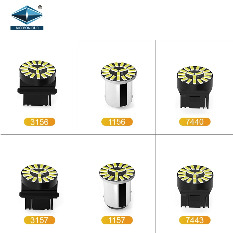 12v strobe turn signal led bulb 3156 1156 7440 led turn light car brake lights 1157 3157 7443 strobe light accesorios para autos